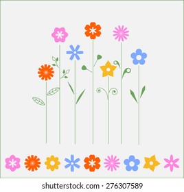 colorful flowers
