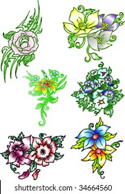 colorful flowers
