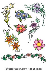 colorful flowers