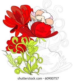 Flores de colores