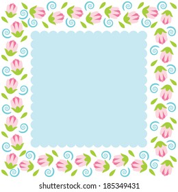 Colorful Flowers Border