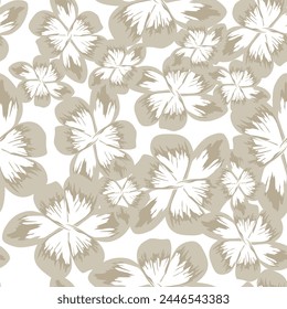 Colorful flowers and branchs whit shadow on a white backgeound.