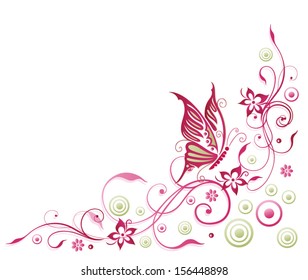 Butterfly corner border Stock Vectors, Images & Vector Art | Shutterstock