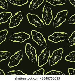Colorful flowers with leaf on brown color background seamless pattern. Can be used for fabric textile wallpaper.