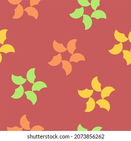 colorful flowers in peach color, a simple flat vector background, colorful flowers pattern for background anything