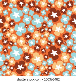 Colorful flowers - seamless pattern