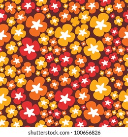 Colorful flowers - seamless pattern