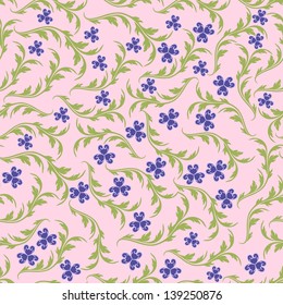 Colorful flowers - seamless pattern