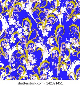 Colorful flowers - seamless pattern
