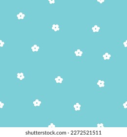Colorful flowers seamless pattern background