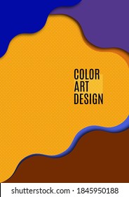 Colorful flowing abstract motion background. Smooth wave layout. Vector illustration