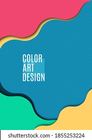 Colorful flowing abstract motion background. Smooth wave layout. Vector illustration
