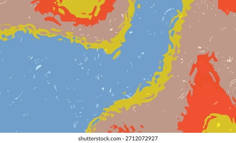 Colorful flowing liquid texture background with abstract shapes and vibrant color palette, Abstracts Liquid Water C, Stock royalty.