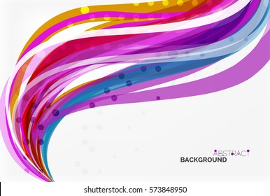 Colorful flowing wave abstract background. Vector template background for workflow layout, diagram, number options or web design