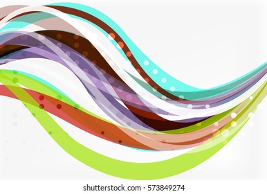 Colorful flowing wave abstract background. Vector template background for workflow layout, diagram, number options or web design