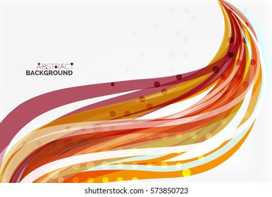 Farbiger, fließender, abstrakter Hintergrund. Vektorvorlagenhintergrund für das Workflowlayout, -diagramm, -nummeroptionen oder Webdesign