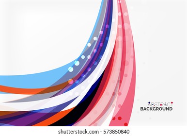 Colorful flowing wave abstract background. Vector template background for workflow layout, diagram, number options or web design