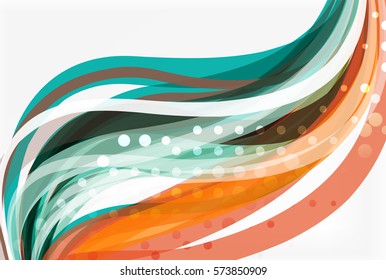 Colorful flowing wave abstract background. Vector template background for workflow layout, diagram, number options or web design