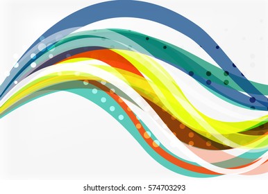 Colorful flowing wave abstract background. Vector template background for workflow layout, diagram, number options or web design