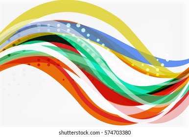 Farbiger, fließender, abstrakter Hintergrund. Vektorvorlagenhintergrund für das Workflowlayout, -diagramm, -nummeroptionen oder Webdesign