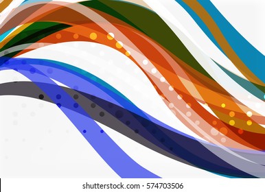 Colorful flowing wave abstract background. Vector template background for workflow layout, diagram, number options or web design