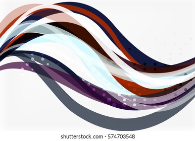 Colorful flowing wave abstract background. Vector template background for workflow layout, diagram, number options or web design