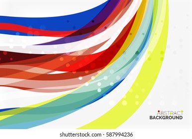 Colorful flowing wave abstract background. Vector template background for workflow layout, diagram, number options or web design