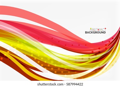 Colorful flowing wave abstract background. Vector template background for workflow layout, diagram, number options or web design