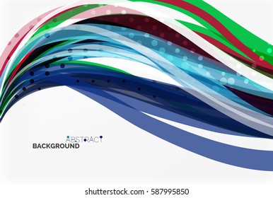 Colorful flowing wave abstract background. Vector template background for workflow layout, diagram, number options or web design
