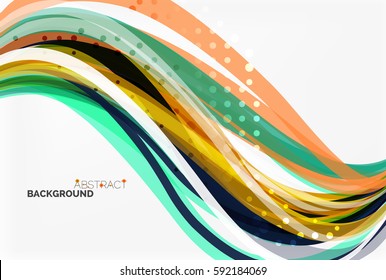 Farbiger, fließender, abstrakter Hintergrund. Vektorvorlagenhintergrund für das Workflowlayout, -diagramm, -nummeroptionen oder Webdesign