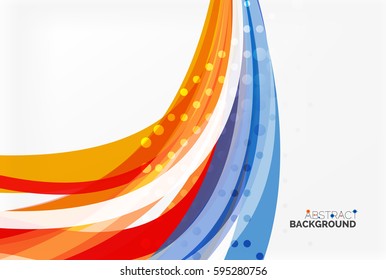 Colorful flowing wave abstract background. Vector template background for workflow layout, diagram, number options or web design