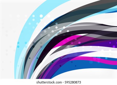 Colorful flowing wave abstract background. Vector template background for workflow layout, diagram, number options or web design