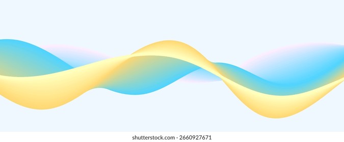 Fondo ondulado de flujo colorido del patrón de línea para el Vector de la presentación