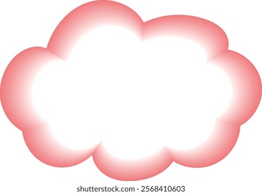 Colorful fluffy balloon vector illustration