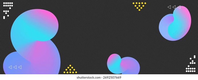 Fondo colorido de la forma 3d del fluido