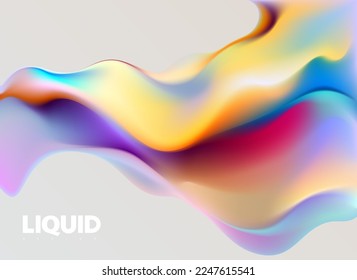 3D shapes gradient background