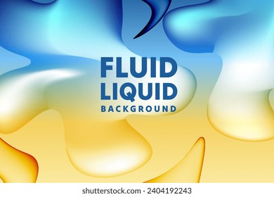 Colorful fluid 3D shapes. Abstract liquid gradient background, Wavy Background in Colorful Design. Fluid Shapes, Gradient design element for backgrounds, banners, wallpapers, posters and covers,