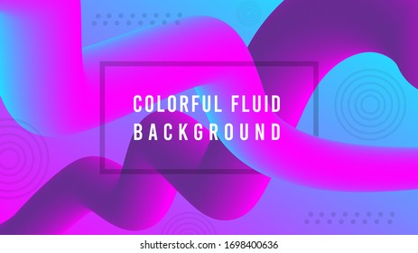 Colorful Fluid Abstract Background Design