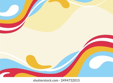 colorful fluid abstract background design