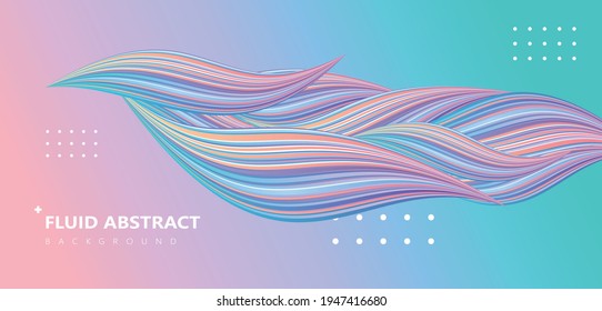 Colorful fluid abstract background free vector