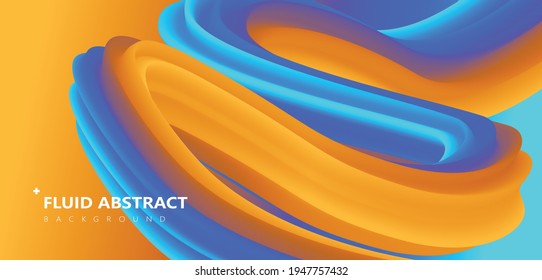 Colorful fluid abstract background free vector