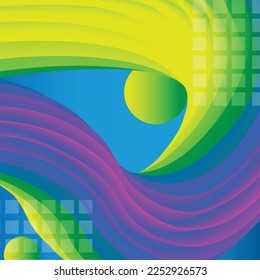 Colorful fluid Abstract  background. Modern poster with gradient 3d flow shape. Innovation background design for landing page. Vector