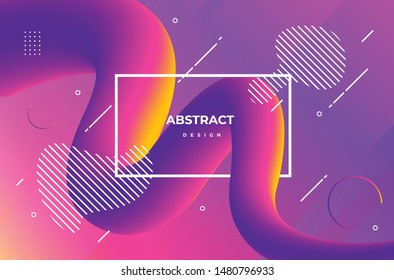 Colorful fluid abstract background for presentation, promotion or any other activity