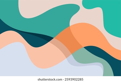 colorful fluid abstract background vector