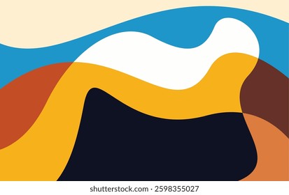 colorful fluid abstract background vector. abstract fun color pattern design vector
