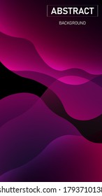 Farbiger, abstrakter Hintergrund der Flüssigkeit. Wellenstruktur-Design. Minimalistischer Farbverlauf. EPS10-Vektor