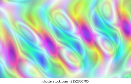 colorful fluid abstract holographic background. Chromatics acid graphic effect design trends
