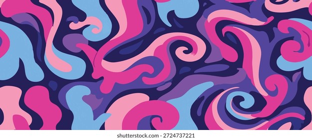 fluido colorido abstrato redemoinhos padrão