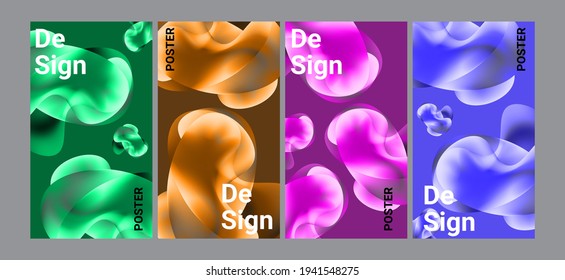 colorful fluid background for cover, poster design, banner, social media post and sales promotion