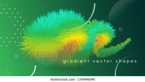 Colorful Fluid Background. Flow Dynamic Movement. Abstract Template. Vector Bright Fluid Background. Geometric 3d Poster. Gradient Shape. Color Digital Pattern. Neon Vibrant Fluid Background.